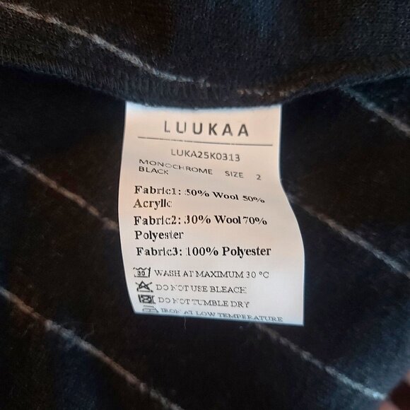 Luukaa Sunniva Miexed Media Long Jacket/Coat - Size M (2) NWT - Picture 11 of 11